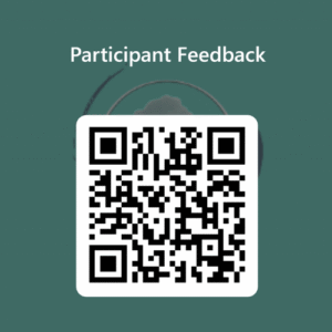 Click here or scan to have your say
